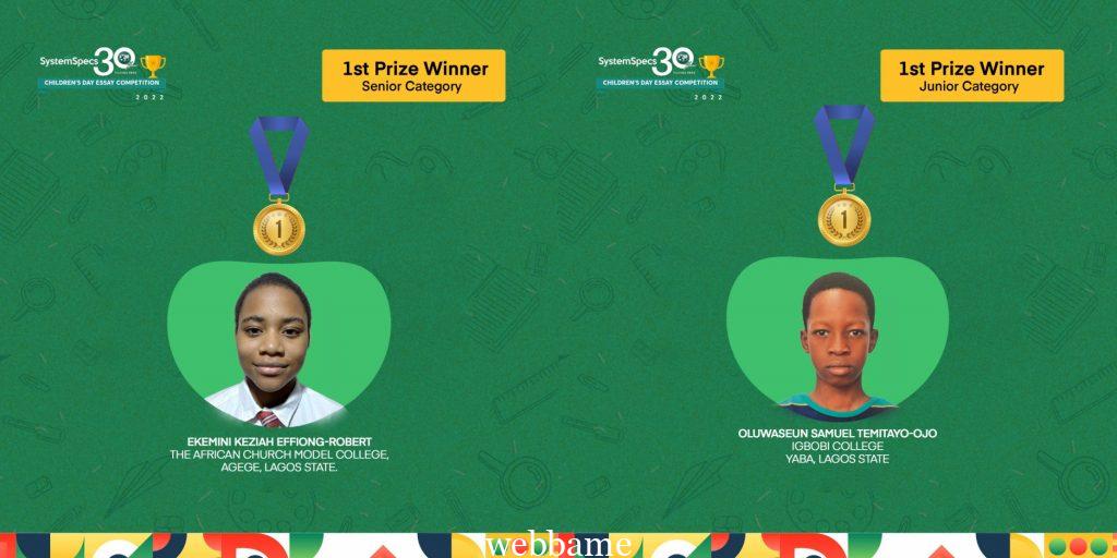 Temitayo-Ojo,11,Effiong-Robert,15 Win 2022 System Specs Children Day Essay Competition