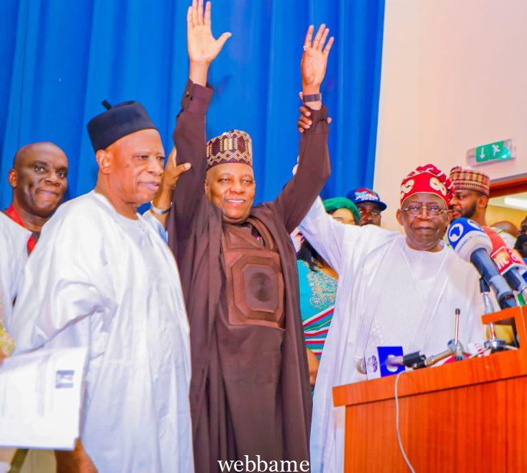 2023: TINUBU OFFICIALLY UNVEIL SHETTIMA AS RUNNING MATE
