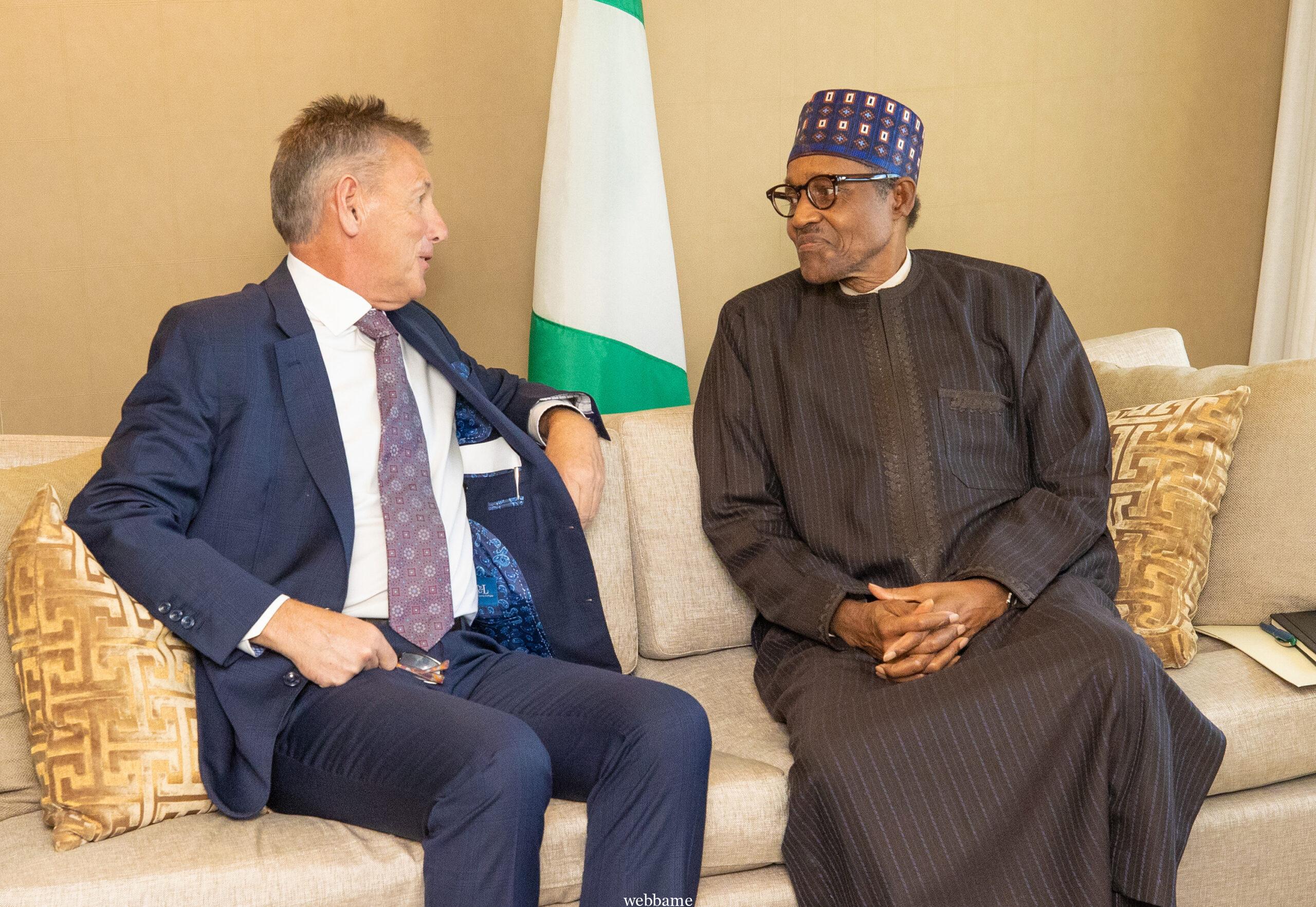 BUHARI HELD MEETING WITH EXXONMOBIL CEO