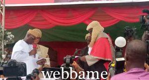 OYEBANJI SWORN IN AS EKITI GOVERNOR