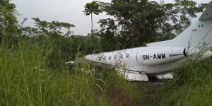 PRIVATE JET CONVEYING POWER MINISTER, ADELABU CRASH-LANDS IN OYO