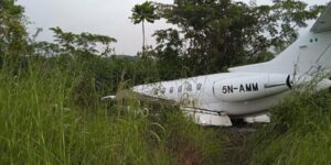 PRIVATE JET CONVEYING POWER MINISTER, ADELABU CRASH-LANDS IN OYO