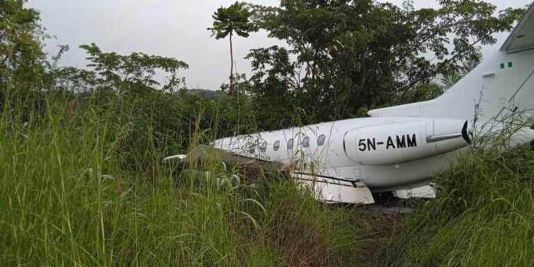 PRIVATE JET CONVEYING POWER MINISTER, ADELABU CRASH-LANDS IN OYO