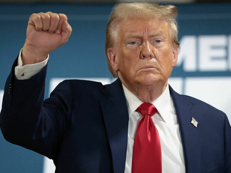 Republican Presidential Candidate Former President Trump Holds Campaign Rally In Detroit, Michigan
